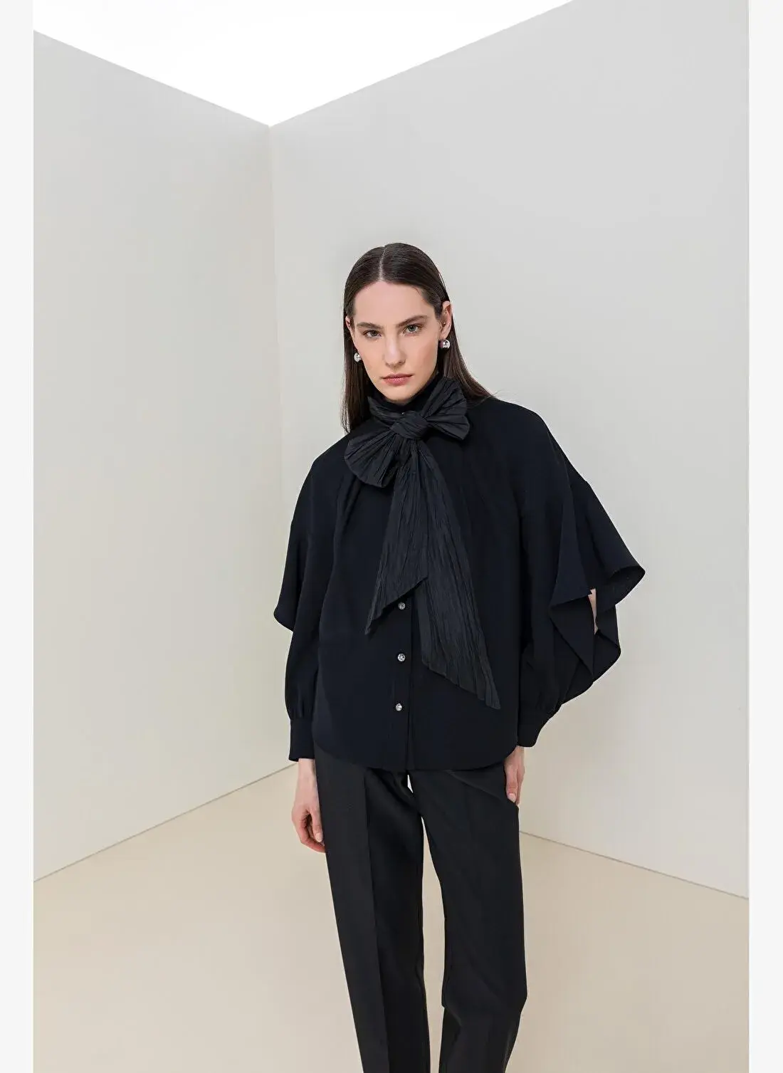 BOYUN BAĞLAMALI BLUZ