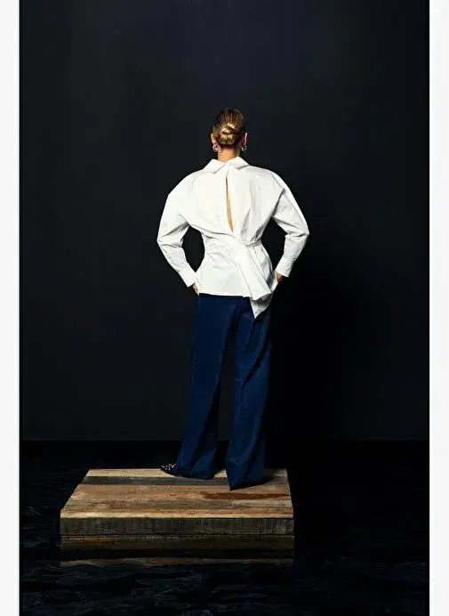 ASİMETRİK KESİM BLUZ